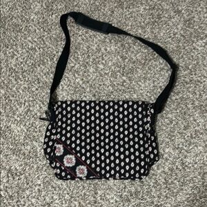 Stylish Black and White Patterned Women's Bag